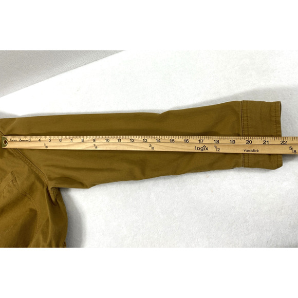 Women Field Jacket Size Medium Brown Barn Chore Utility Coat Pockets Lightweight - Picture 14 of 15